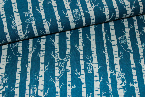 Designerbaumwolle Moonlit Forest (10 cm)